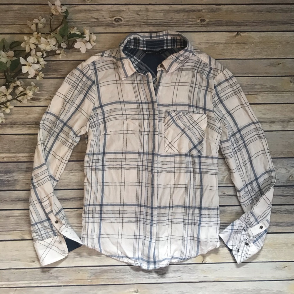 White House Black Market Boyfriend Shirt